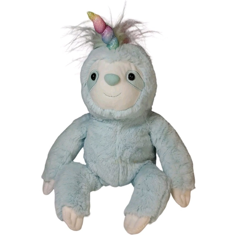 Gund Dazzle Sloth Unicorn Slothicorn Plush Stuffed Animal Toy 14 in Blue Unique‎